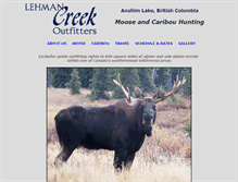 Tablet Screenshot of lehmancreek.ca